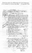 Extraits du registre des délibérations du Conseil Municipal de Lobsann de29 septembre 1834